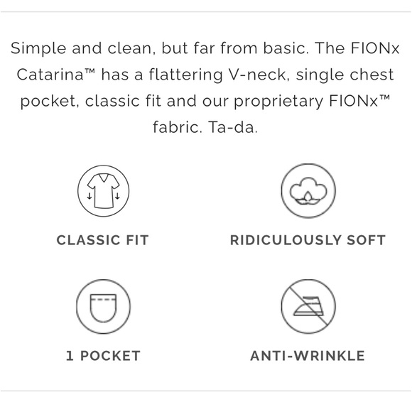 Hot Coral like new Figs scrub top Catrina size Small - Picture 5 of 8